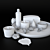 Elegant Bathroom Decor Set 3D model small image 3