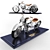 Revolutionary Motorcycle Office Furniture 3D model small image 1