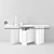 Sleek Glass-Ceramic Console | METROPOLIS 3D model small image 3