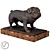 Playful Pug Sculpture 3D model small image 1