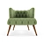 Modern Style Armchair: Palo Alto 3D model small image 1