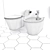 Title: Connect Air WC & Bidet Set 3D model small image 3