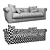 Baxter Alfred Sofa: Italian Elegance for Your Home 3D model small image 3