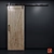 Rustic Z-Brace Barn Door 3D model small image 1