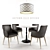 Autumn Elle Chic Dining Set 3D model small image 1