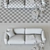 Modern Hem Set: Sofa, Cushion, Rug, Table, Stool 3D model small image 3