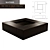 Matisse Ottoman: Elegant 1400x1400mm 3D model small image 1