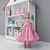 Adorable Bookshelf House with Doll 3D model small image 2