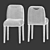 Elegant Isotta Chair: 47x59xh97 cm 3D model small image 2