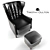Luxury Leather Armchair: Manor 3D model small image 2