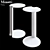 Elegant Chrome Coffee Table 3D model small image 2