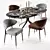 Elegant Minotti Mills & Claydon Table 3D model small image 1