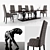 Modern DVHome Dining Set 3D model small image 1