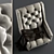 Plush Velvet Booker Armchair 3D model small image 2