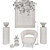 Vintage Elegance: Chair, Table, Chandelier, Lamp, Art 3D model small image 3