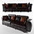 Luxury Leather Seat: Office & Living Room Sofa 3D model small image 1