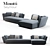 Minotti Seymour Sofa: Luxurious Comfort 3D model small image 1