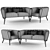 Velvet Elegance: OREAS Armchair & Sofa 3D model small image 3