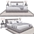 Sleek Dream: Modern Bed 3D model small image 1