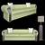 Nirvana Lounge Sofa 3D model small image 1