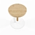 Carlo Contin Low Stool: Sleek Design for Modern Spaces 3D model small image 3