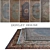 Luxurious DOVLET HOUSE Silk Carpets (Set of 5) 3D model small image 1