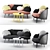 Nubilo Sofa Set: Modern Elegance for Your Living Space 3D model small image 1