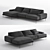 Rivera Sectional Sofa: Stylish, Comfortable, and Spacious 3D model small image 1