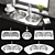 Barazza 3D Kitchen Set 3D model small image 1