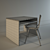 Classroom Study Table Chair 3D model small image 3