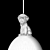 Artistic Glass Canine Pendant 3D model small image 3