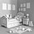 Classic Bedroom Furniture Set with Accessories 3D model small image 3