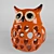 Whimsical Owl Candle Holder 3D model small image 1