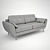 Modern 3-Seater Sofa | V-Ray Render 3D model small image 2