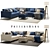 Pottery Barn Jake Sectional Set 3D model small image 1