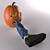 Spooky Pumpkin with Legs 3D model small image 2