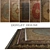 DOVLET HOUSE 5pc Kashmir Silk Carpets (Part 122) 3D model small image 1