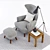 Elevate Your Space with Katja High Back Chair 3D model small image 2