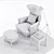 Elevate Your Space with Katja High Back Chair 3D model small image 3