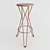  Madrid High Stool: Sleek and Stylish Seating 3D model small image 1