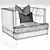 Elegant Preston Armchair - Sofa & Chair Company 3D model small image 3