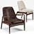 Sophisticated Olena Chairs - Timeless Mid Century Elegance 3D model small image 1