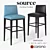 Sleek Malibu Barstool: Stylish and Comfortable 3D model small image 1