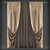 Classic Style Curtains 3D model small image 1