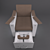 Elegant Maletti Soprano Chair 3D model small image 2