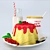 Creamy Red Currant Pudding 3D model small image 1