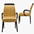 Modern Minimalist Chair Roland: Sleek Design, V-Ray Render 3D model small image 2