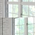 Scandinavian Style Triple Windows 3D model small image 2