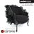 Elegant Swan Berger Armchair 3D model small image 1