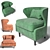 Vidia: Modern Classic Armchair 3D model small image 1